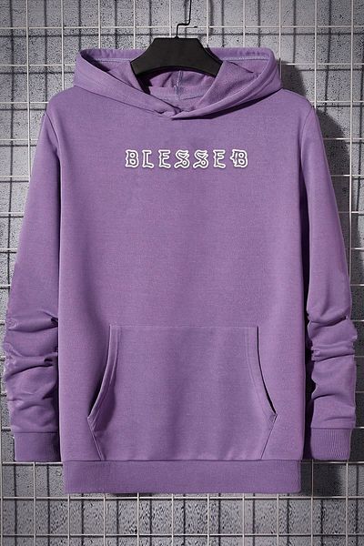 uyguntarz Unisex φούτερ με στάμπα Blesseb