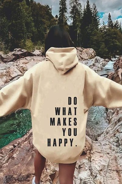 uyguntarz Φούτερ Oversize Do What Printed