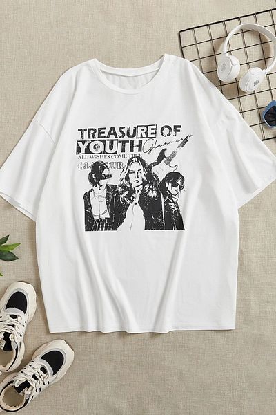 uyguntarz Μπλουζάκι Unisex Treasure Of Youth με τυπωμένο σχέδιο