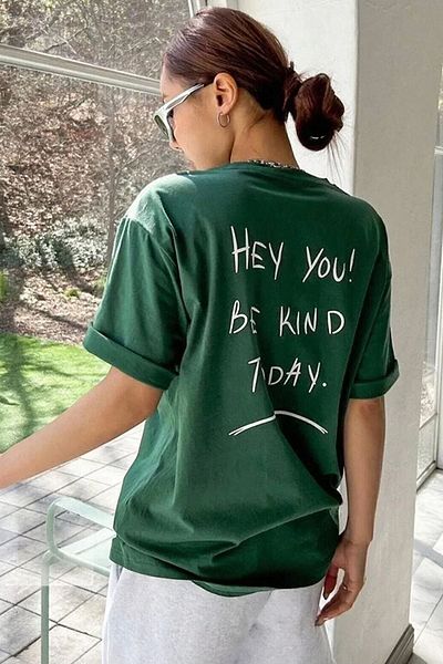 uyguntarz Unisex-T-Shirt „Hey You“ mit Aufdruck