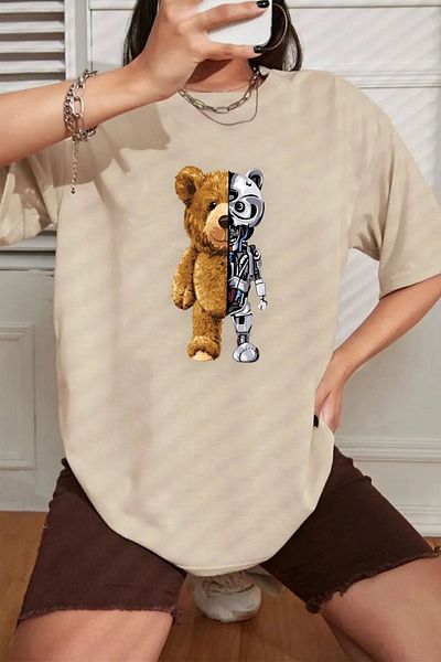 uyguntarz Μπλουζάκι Unisex Boys Bear Printed