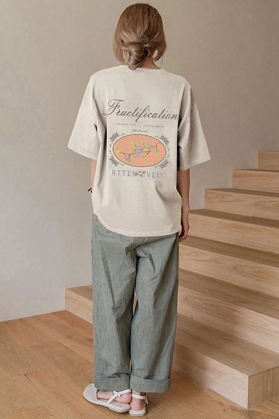 uyguntarz Unisex-T-Shirt mit Fructification-Aufdruck