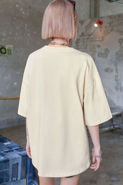 uyguntarz Uniszex Majestic nyomott Oversize póló Garalio