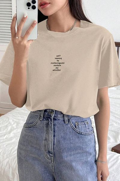 uyguntarz Unisex-T-Shirt mit „The Power Of“-Aufdruck