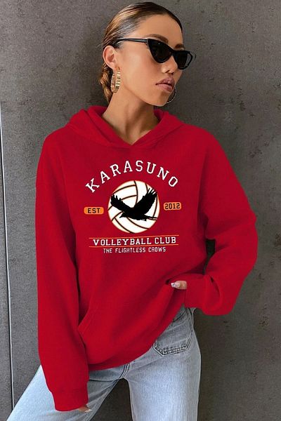 uyguntarz Унисекс суичър с щампа Karasuno