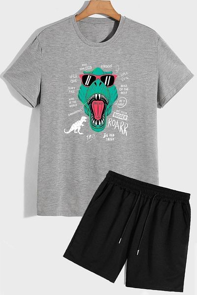 trendypassion Σετ αθλητικής φόρμας T-shirt με εμπριμέ Dinosaur