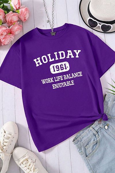 uyguntarz Unisex T-Shirt mit Urlaubs-Print