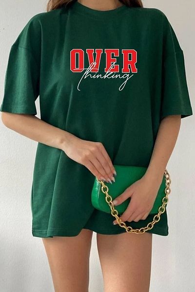 uyguntarz Μπλουζάκι Unisex Overthinking Printed