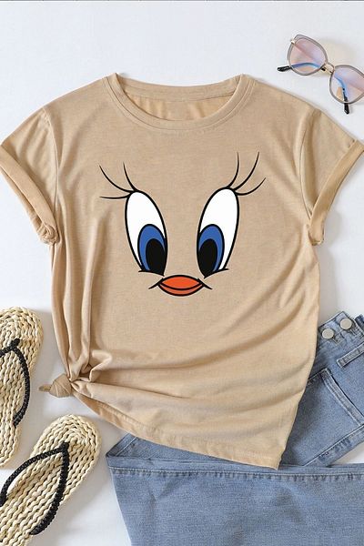 uyguntarz Tweety Printed Unisex T-shirt