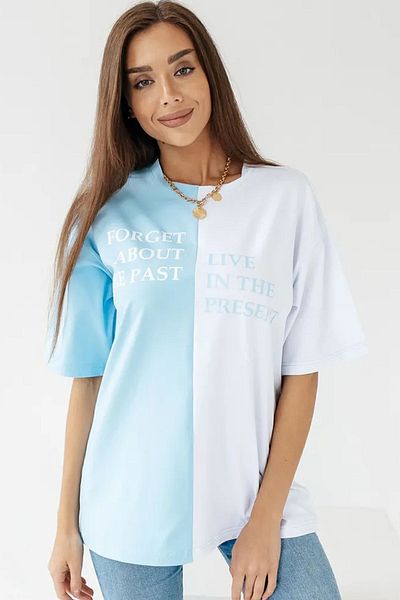 uyguntarz Μπλουζάκι Unisex Forget Live Printed Oversize