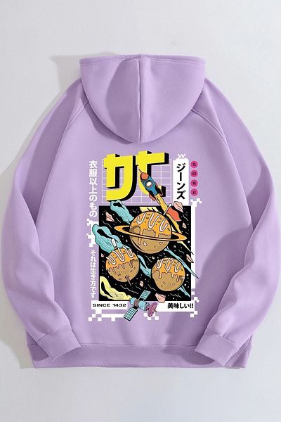 uyguntarz Unisex φούτερ με στάμπα Tokoyaki