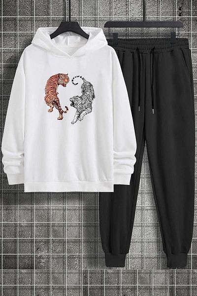 uyguntarz Σετ φόρμας Unisex Tiger Printed