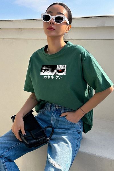 uyguntarz Unisex μπλουζάκι με στάμπα Ken Kaneki