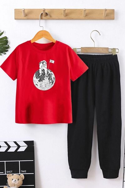 uyguntarz Детско долнище космонавт - горен комплект анцуг