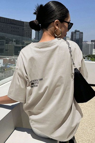 uyguntarz Unisex T-Shirt mit „Cherish Time Effect Dream“-Aufdruck