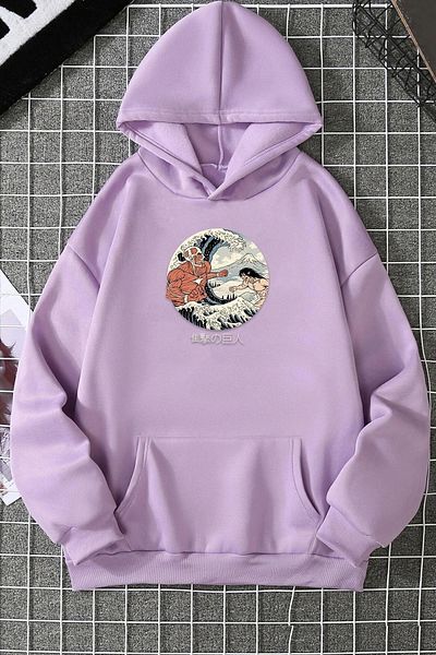 uyguntarz Φούτερ με στάμπα Unisex Kanagawa Oki Nami Ura