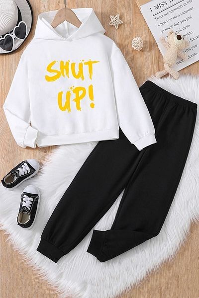 uyguntarz Σετ φόρμας για παιδιά Shut Up