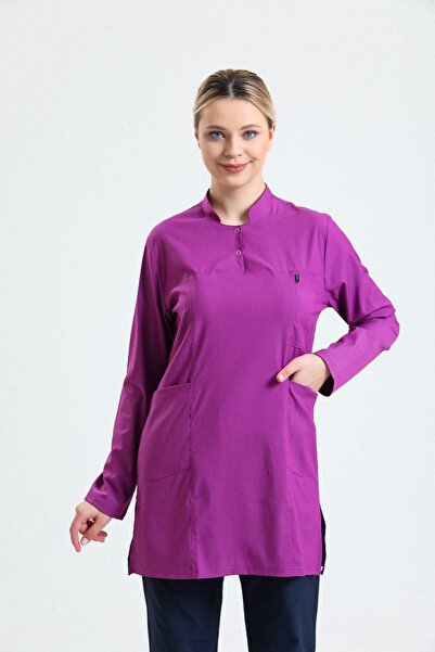 Ehil Doktor/hemsire Forması Likralı Tesettür Üniforma Tek Üst