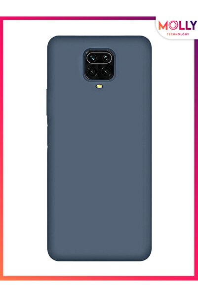 Molly Xiaomi Redmi NOTE 9 PRO İçin Kot Mavisi Liquid İçi Kadife Silikon Kılıf