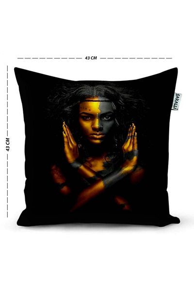 Sakallı Husă de pernă decorativă imprimată 3D