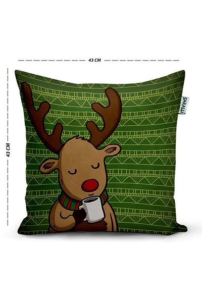Sakallı 3D Digital Printed Decorative Throw Pillow Cover