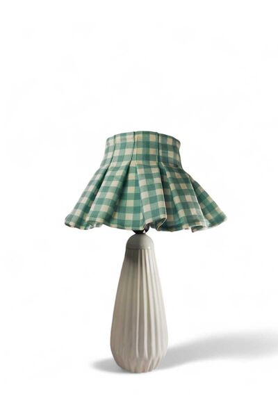 PERİ COLLECTİON PÖTİKARE GREEN TİNY PARİS CERAMIC ABAJUR