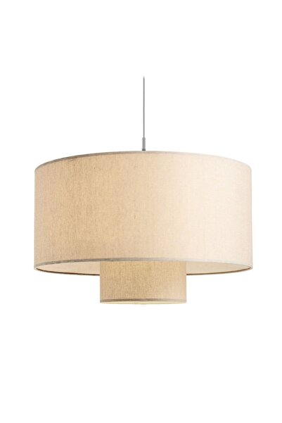 EvLight Mojalika Keten Çift Katlı Kumaş Sarkıt Avize