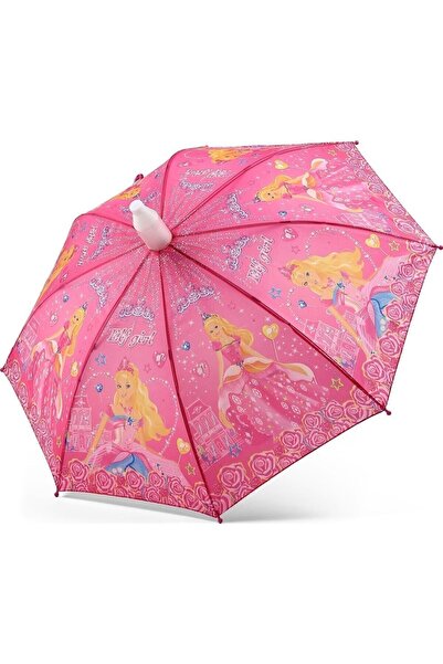 Genel Markalar Bardaklı Kız Çocuk Şemsiyesi, Otomatik Mekanizma(KARIŞIK DESEN)
