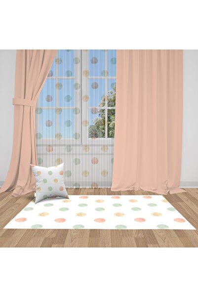 Bebemotto ستارة خلفية لغرفة الأطفال والرضع من القماش المستورد باللون الوردي -...