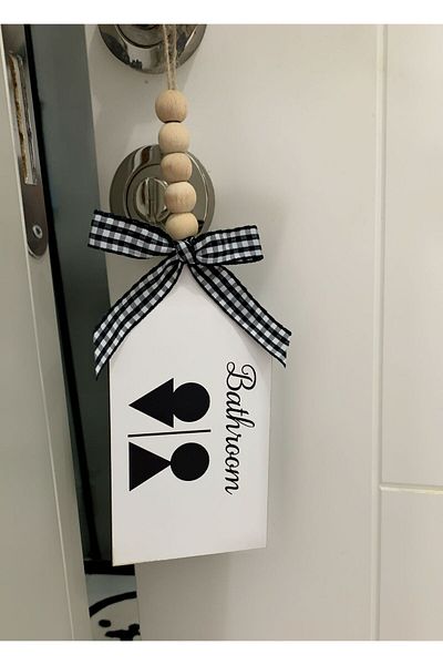 SSCglow Αξεσουάρ μπάνιου Ξύλινης Διακοσμητικής Τουαλέτας Nordic Style - Στολίδι