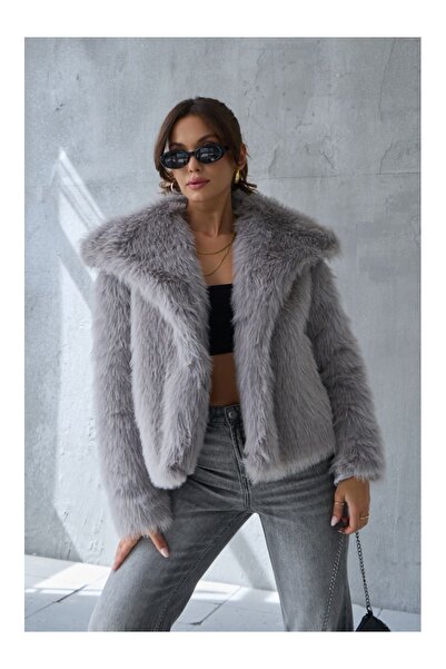 Elif Özbey Butik Premium Gray Fur