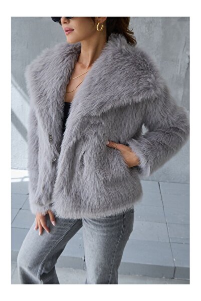 Elif Özbey Butik Premium Gray Fur