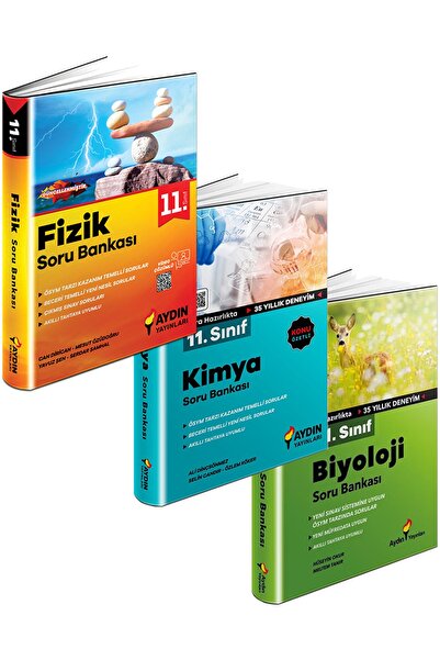 Aydın Yayınları 2024 AYDIN 11.SINIF SAYISAL FEN SORU SETİ Fizik, Kimya, Biyol...