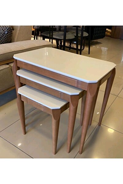 EKOLART EGE ZİGON SEHPA EKRU