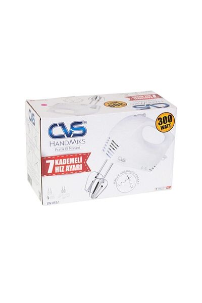 CVS خلاط يدوي زجاجي 4512 متوافق مع اللون الأبيض والأزرق 0 - 20 لتر أبيض 1501 - 2200 وات حديث 2 سنة 220 -
