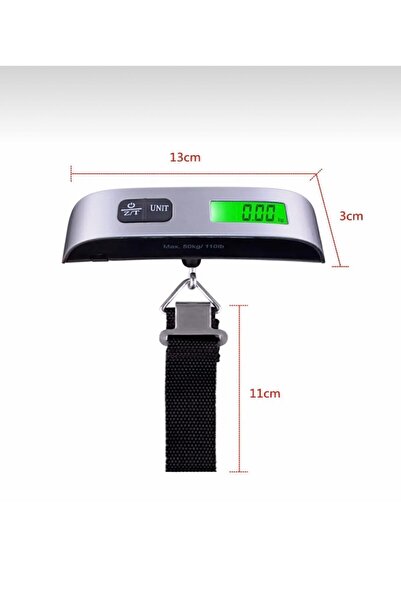 Keyfi Sepet 50kg Askılı El Bagaj Tartısı Terazi