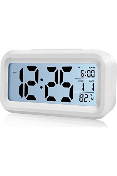 Kısmet Fotoselli Led Dijital Masa Saati Otomatik Gece Aydınlanır Işıklı