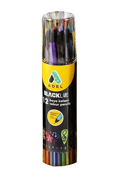 Adel Kuruboya Metal Tube Blackline Full Size 12 Colors