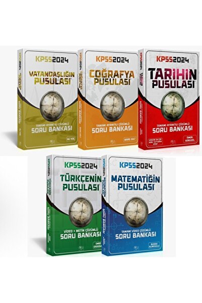 CBA Akademi 2024 Genel Yetenek Genel Kültür - Pusula Serisi Soru Bankaları Seti