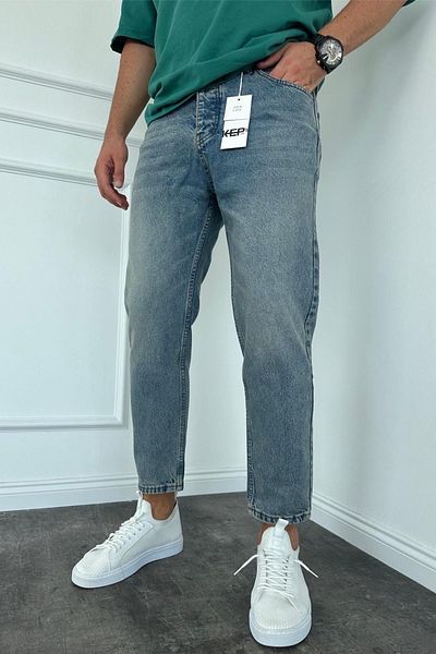 MADZEYMODA Ανδρικό μπλε τζιν τζιν - New Season BoyFriend Fit