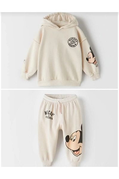 nisa kids Mickey egér kapucnis tejkávés készlet gyerekeknek