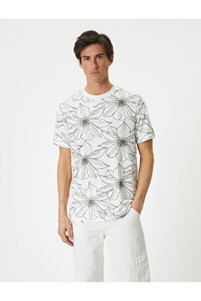 Koton Ανδρικό T-Shirt Crew Neck
