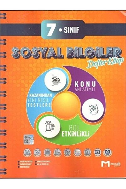 Parlayan Projeler Mozaik 7. Sınıf Sosyal Bilgiler Konu Anlatımlı Defter Kitap...