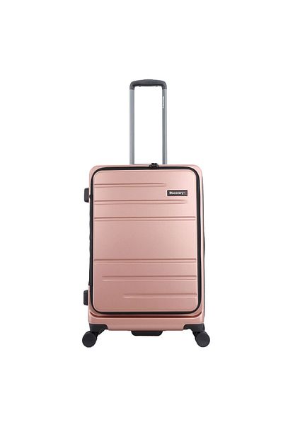 Discovery Patrol Medium, TSA Lock, Expandable, 4 Double Wheels, 24 Inch Pink