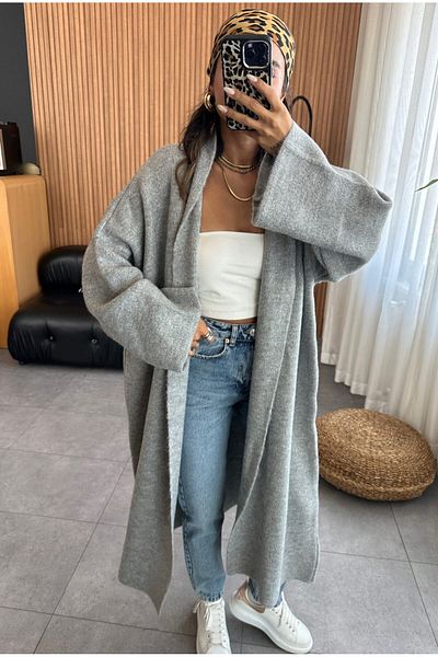 Bak'ap Χοντρή μάξι ζακέτα Hijab Fleece