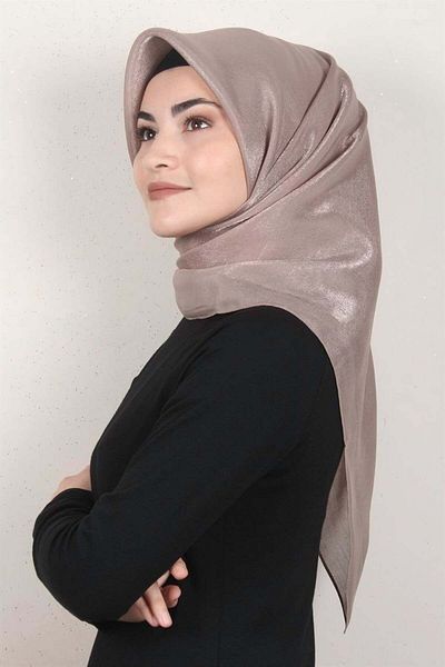 PİRAMİT Amber Glitter Scarf 4009-17 Dark Powder