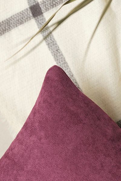 ÖZENEV Panoroma Plain Plain Decorative Pillow Case – Punchable Throw Pillow Case – Plum