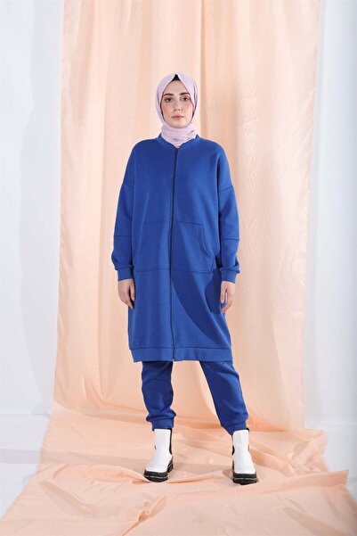 Plistre 1919_Σετ χιτζάμπ αθλητικής φόρμας με φερμουάρ