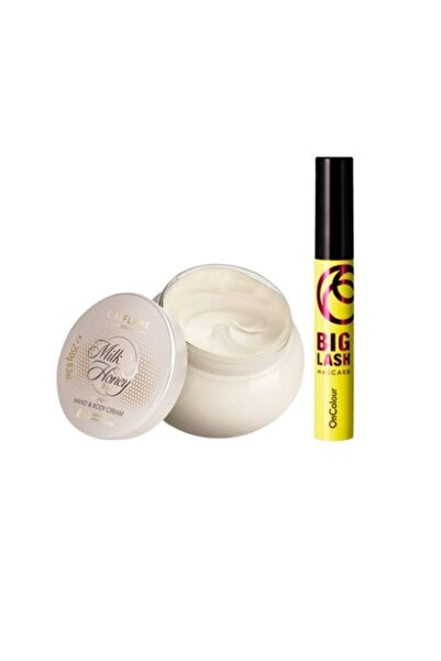 Oriflame كريم مغذي بالحليب والعسل + ماسكارا أونكولور بيج لاش 8 مل 46968-38929