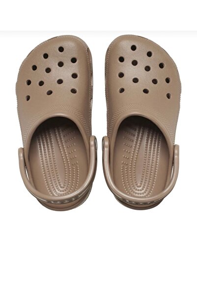 Crocs kadın klasik kadın kahverengi günlük stil terlik